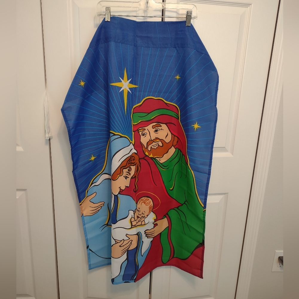 Nativity Birth Of Jesus Garden House Flag 29" X 40" Yard Banner by Meadow Creek